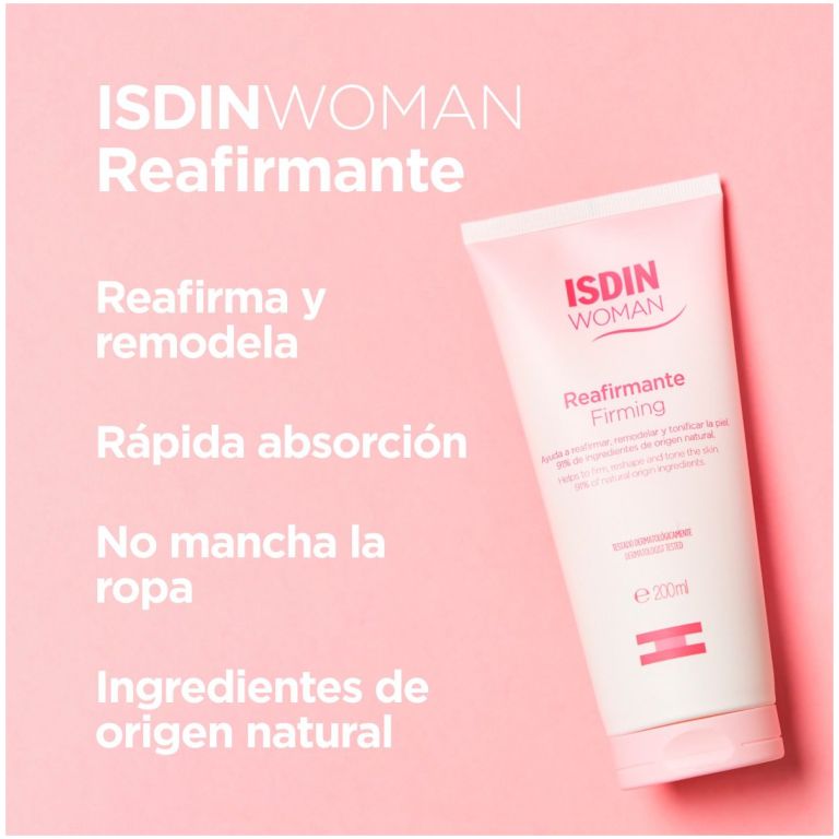 woman isdin crema corporal reafirmante 200 ml