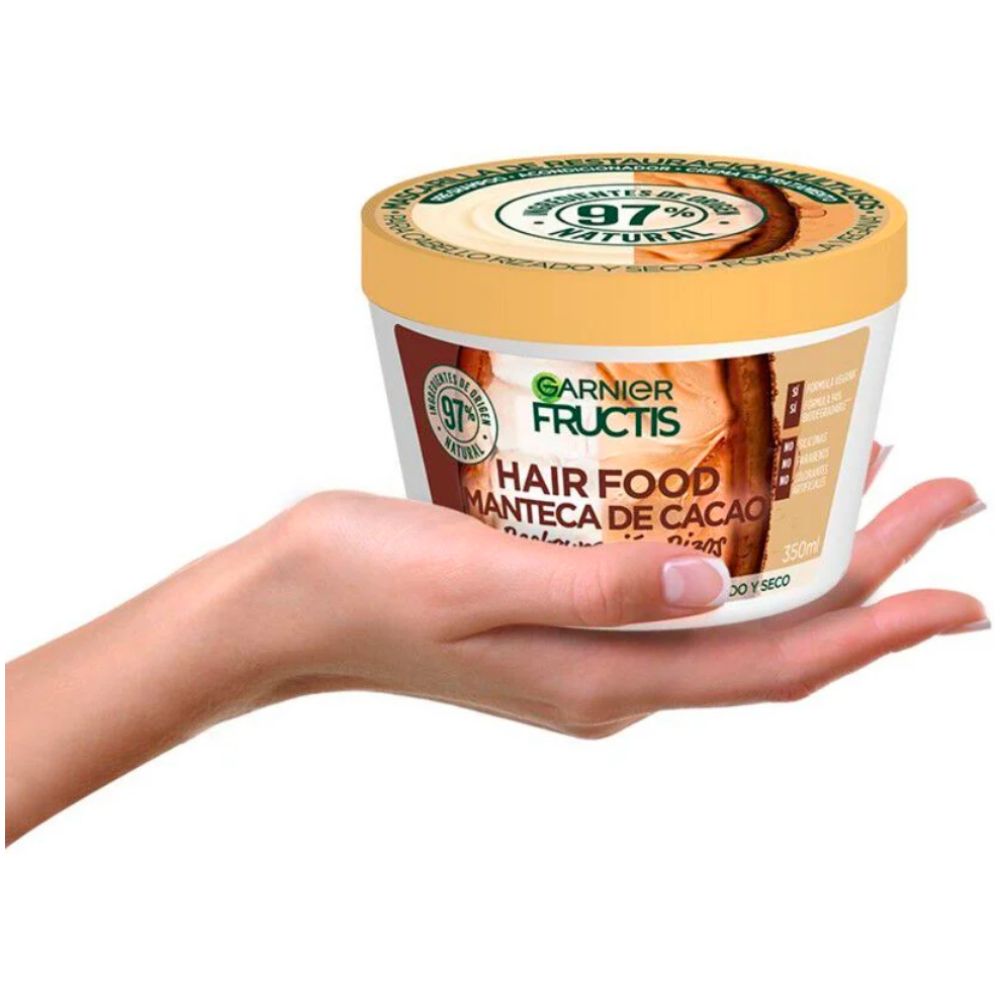 Mascarilla Fructis Hair Food Manteca De Cacao 350 Ml - Imagen 2