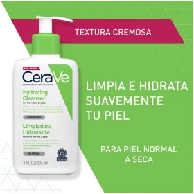 CeraVe Limpiador Facial Piel Normal a Seca 236 mL