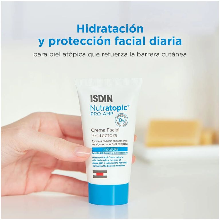 isdin nutratopic pro-amp crema facial piel atopica 50ml