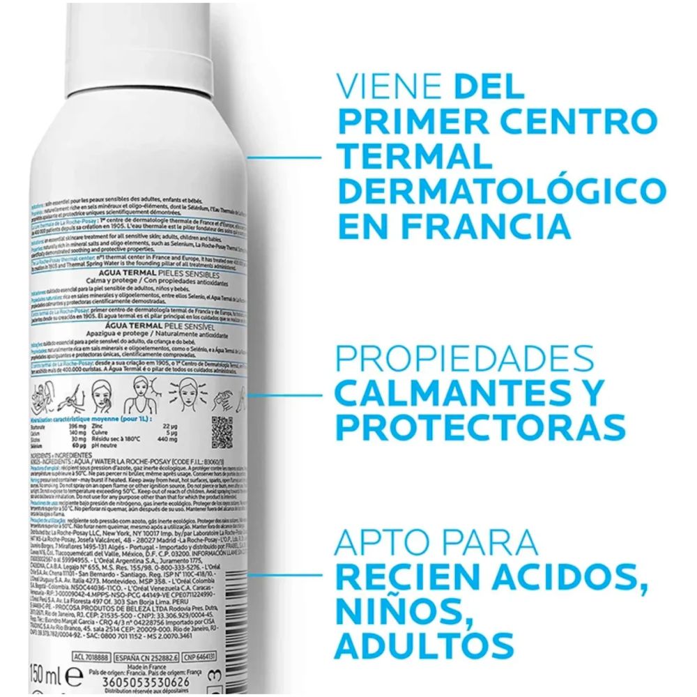 La Roche-Posay Agua Termal Piel Sensible 150 Ml - Imagen 3