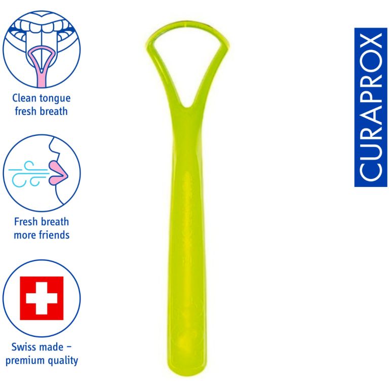 Limpiador Lingual De Una Hoja Curaprox CTC 201 Verde