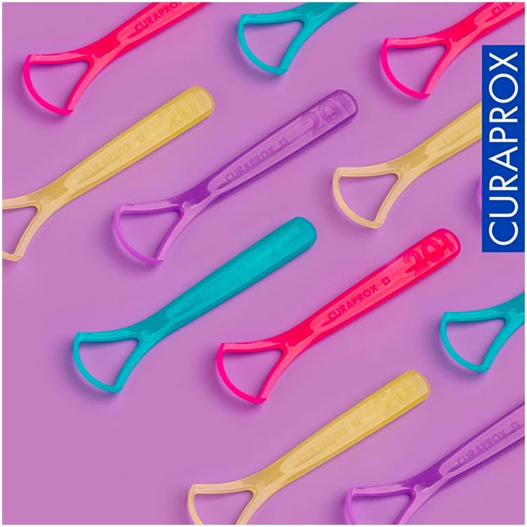 Limpiador Lingual De Una Hoja Curaprox CTC 201 Rosa