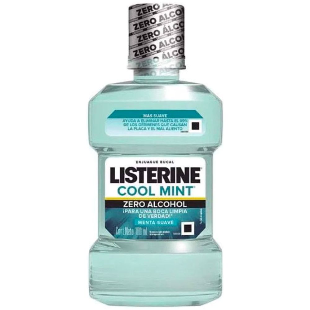 Listerine Enjuague Bucal Cool Mint Zero Alcohol 180Ml