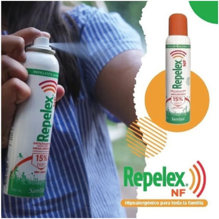 repelex nf repelente de insectos spray 165ml