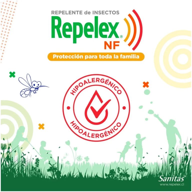 repelex nf repelente de insectos spray 165ml