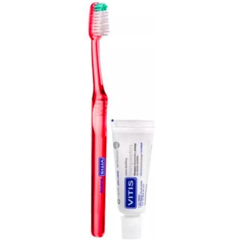Vitis Medio Cepillo Dental + Mini Pasta 15 ML