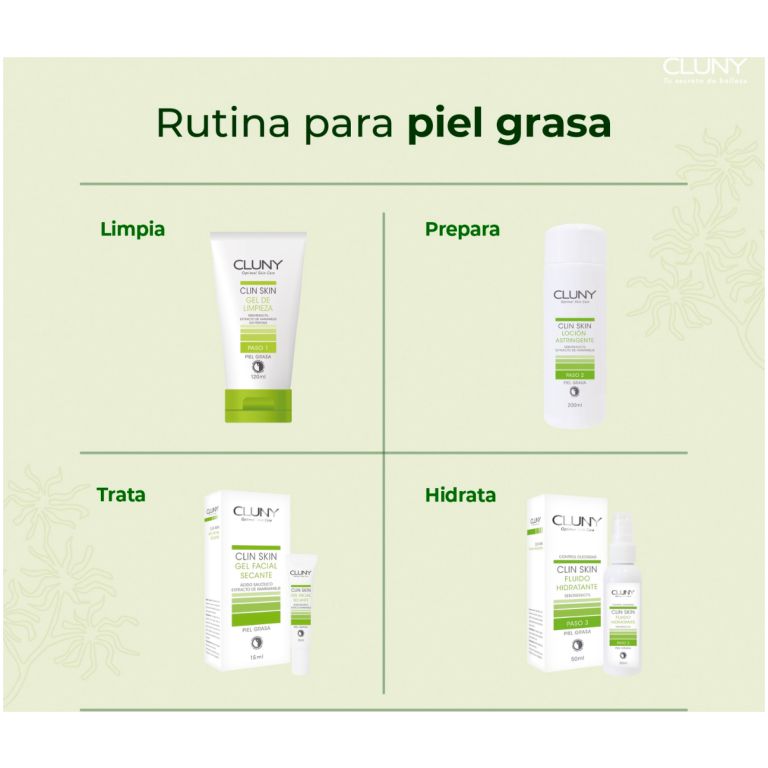 cluny skin fluido hidratante piel grasa 50 ml