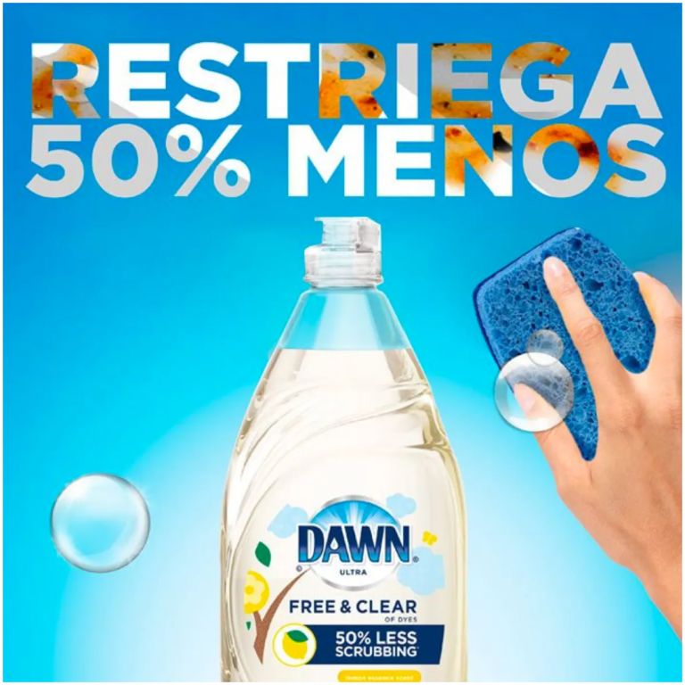 dawn ultra lavalozas free and clear lemon 709 ml