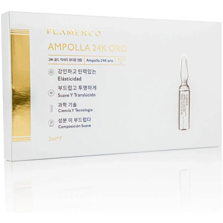 flamenco ampollas 24k oro 2ml x 7