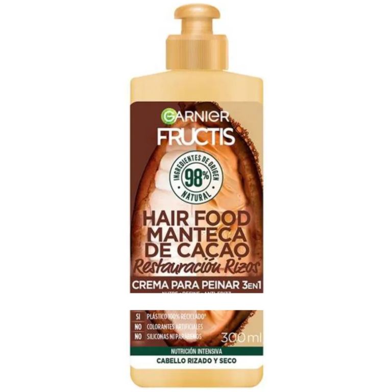 Garnier Crema De Peinar Fructis Hair Food Manteca de Cacao