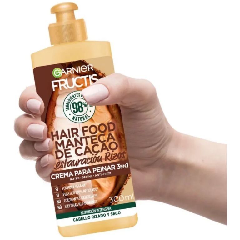 garnier crema de peinar fructis hair food manteca de cacao