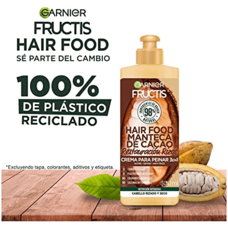 garnier crema de peinar fructis hair food manteca de cacao