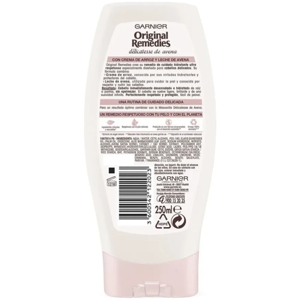 Garnier Original Remedies Acondicionador Avena 250 Ml - Imagen 2