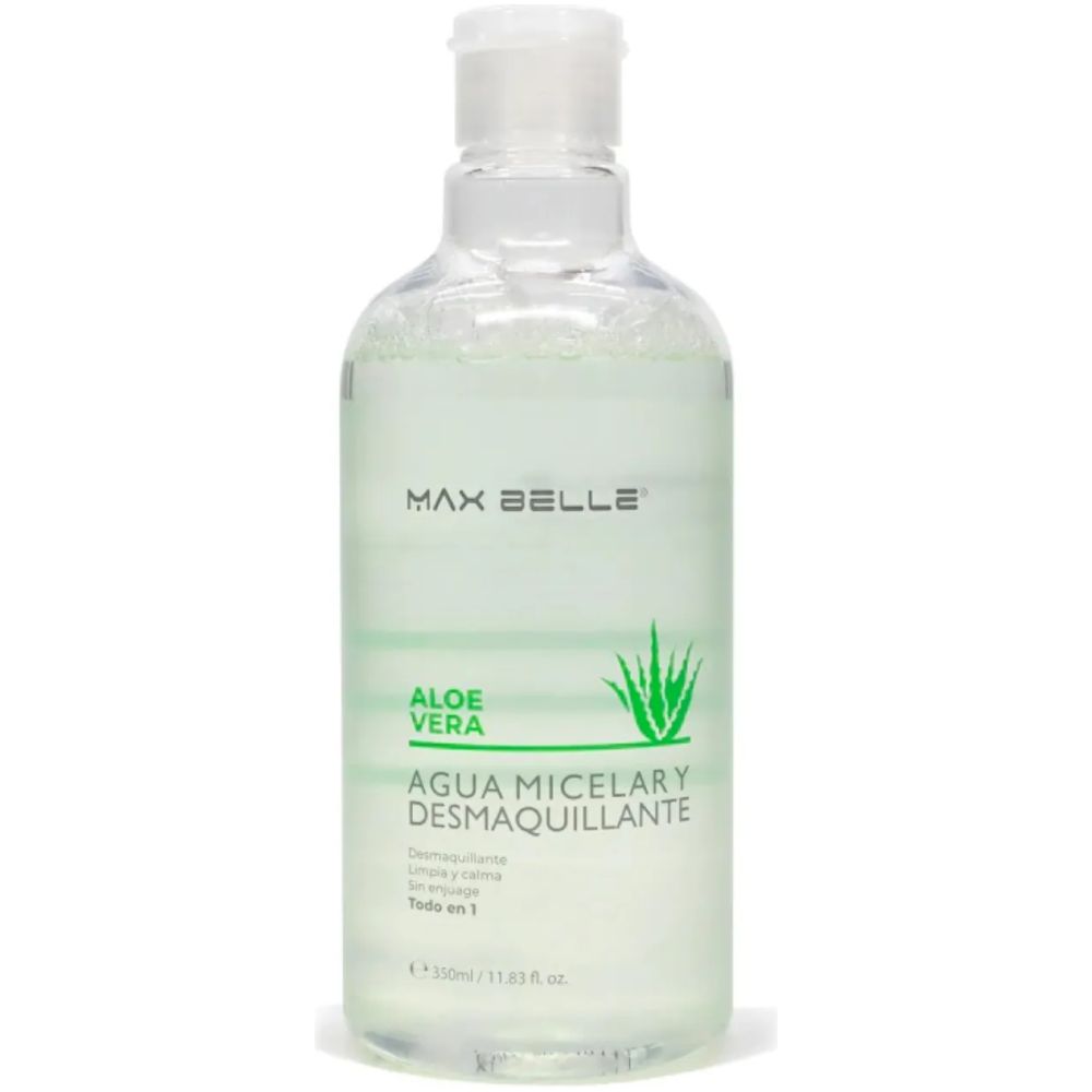 Max Belle Agua Micelar Desmaquillante Aloe Vera 350 Ml