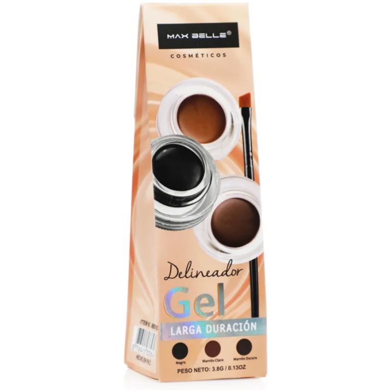 MaxBelleza Delineador Gel larga duracion 3,8G Negro