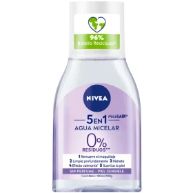 Nivea 5 en 1 Agua Micelar Sin Perfume Piel Sensible 100ml