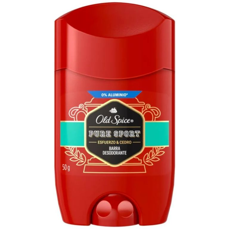 Old Spice Desodorante Barra Pure Sport Esfuerzo y Cedro 50g