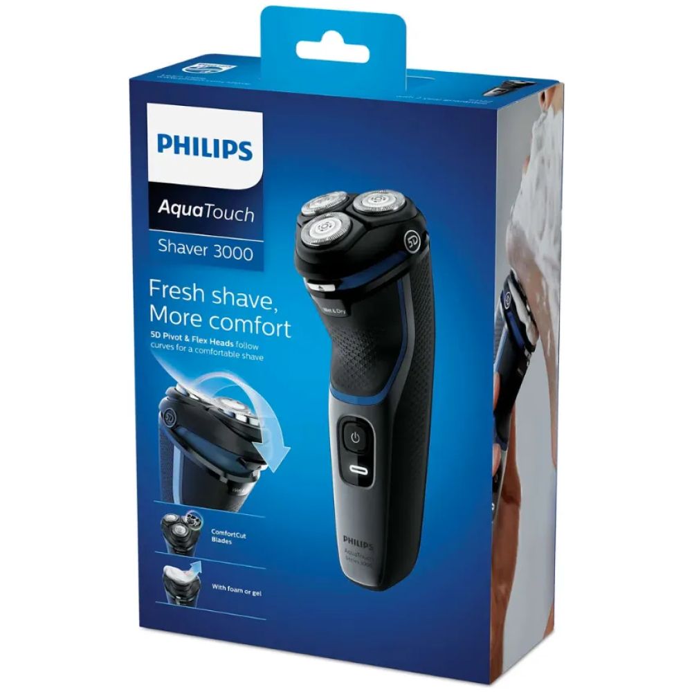 Philips Afeitadora Aquatouch Shaver Serie 3000 S3122/51 - Imagen 4
