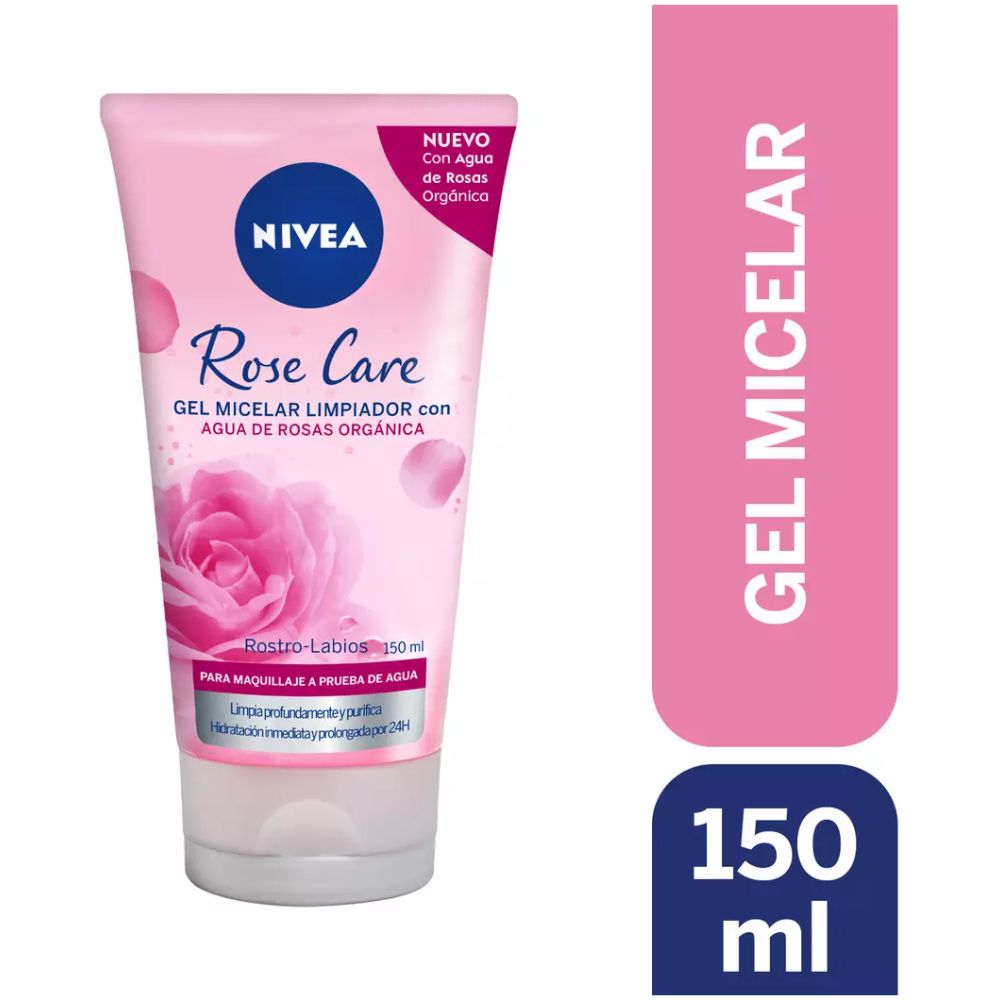 Gel Micelar Limpiador Facial Rose Care 150Ml Nivea - Imagen 2