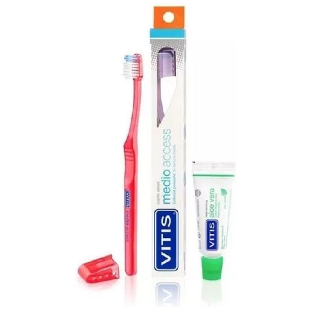 Cepillo Dental Medio Access + Mini Pasta Vitis - Imagen 1