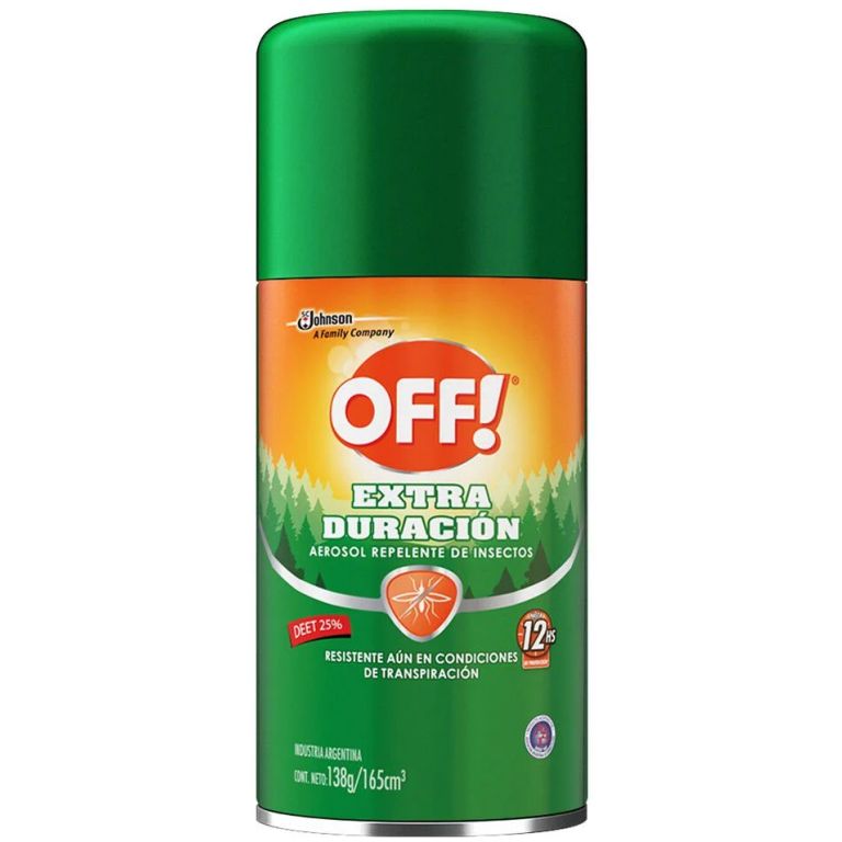 repelente de insectos extra duracion 138g off