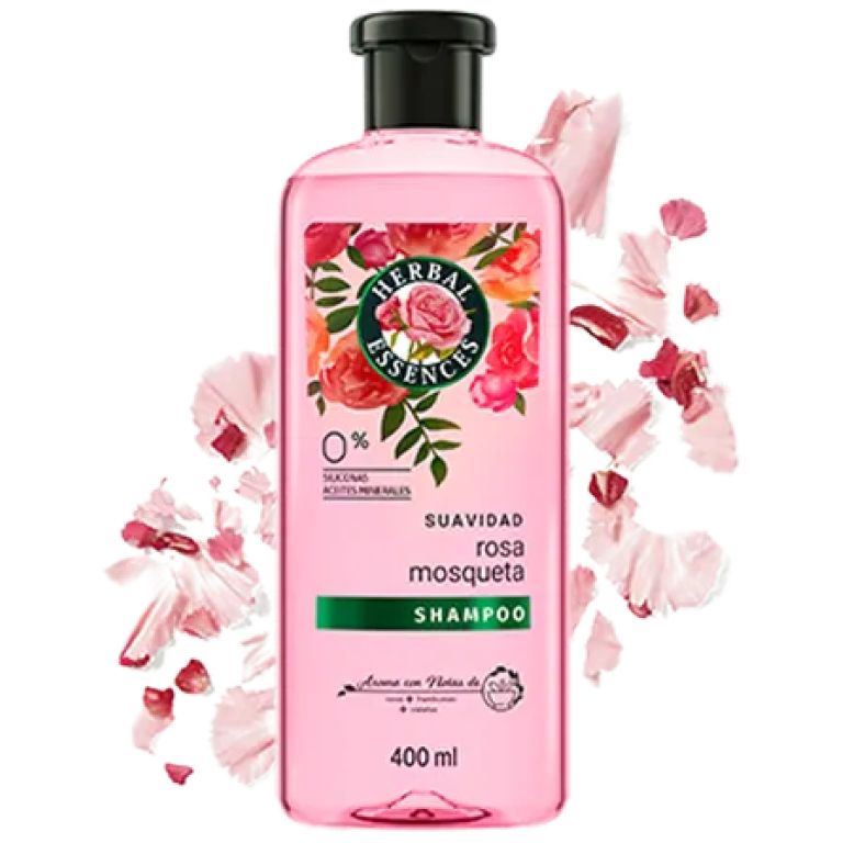 shampoo rosa mosqueta 400ml herbal essences
