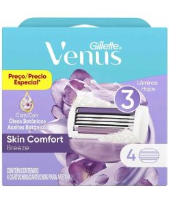 Cartuchos Para Afeitar Skin Comfort Breeze 4u Gillette Venus