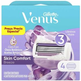 Cartuchos Para Afeitar Skin Comfort Breeze 4U Gillette Venus