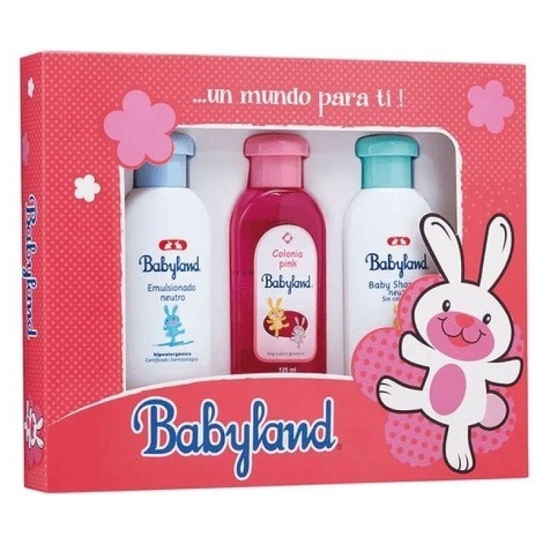Pack Babyland Emulsion + Colonia Pink + Shampoo