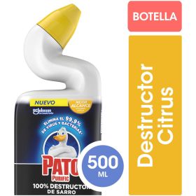 Limpiador Inodoro Destructor Sarro Citrus 500Ml Pato Purific