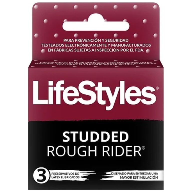 Preservativos de Latex Lubricados Studded 3u Lifestyles