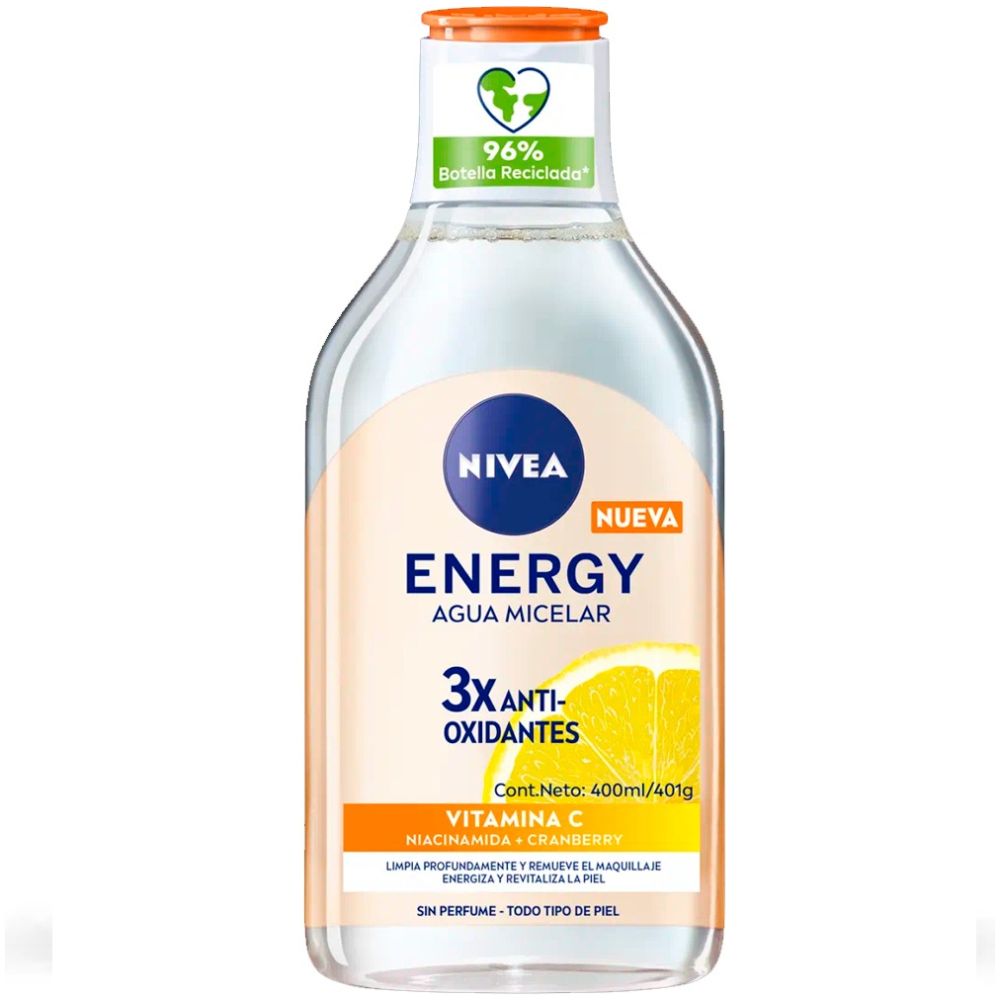 Agua Micelar Energy Vitamina C 400Ml Nivea