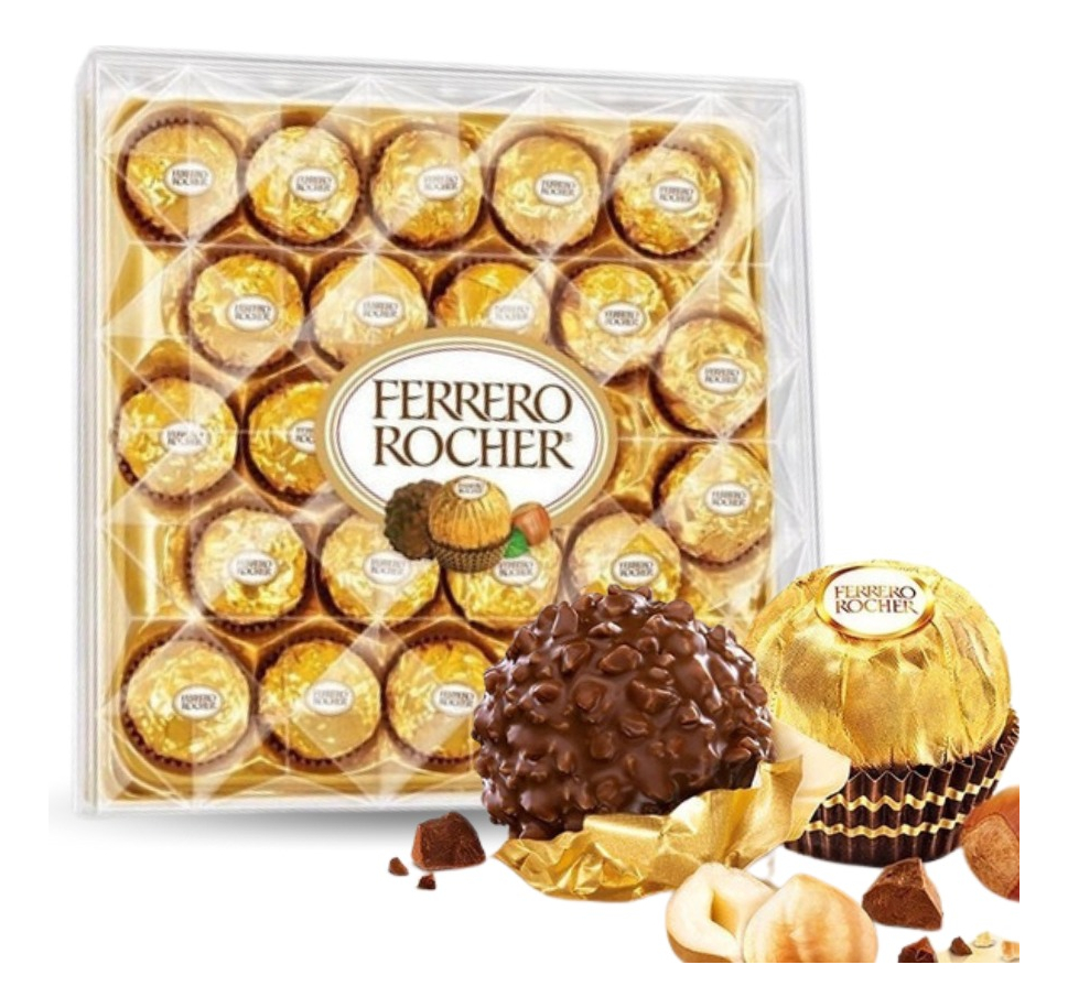 Bombones De Chocolate Rellenos 24U 300G Ferrero Rocher 1 Bombones De Chocolate Rellenos 24U 300G Ferrero Rocher