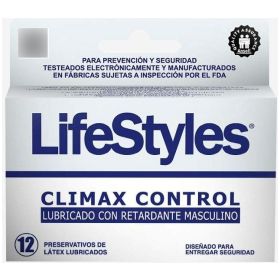 Preservativos Lubricados Climax Control 12u Lifestyles