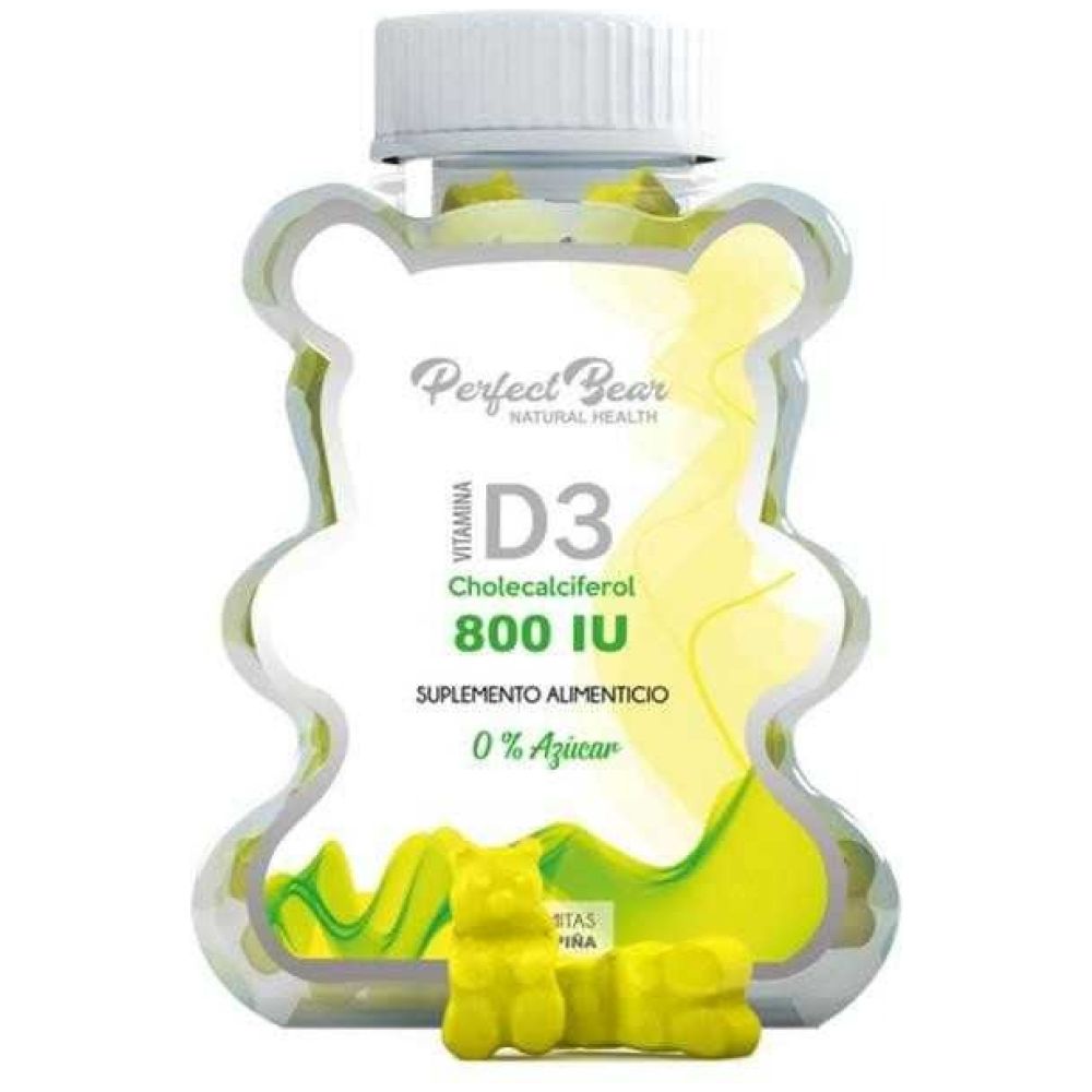 Suplemento Alimenticio Vitamina D3 800IU 60u Perfect Bear