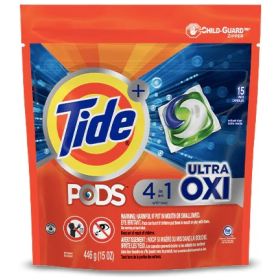 Detergente En Cápsulas Tide Pods Ultra Oxi 15 unidades