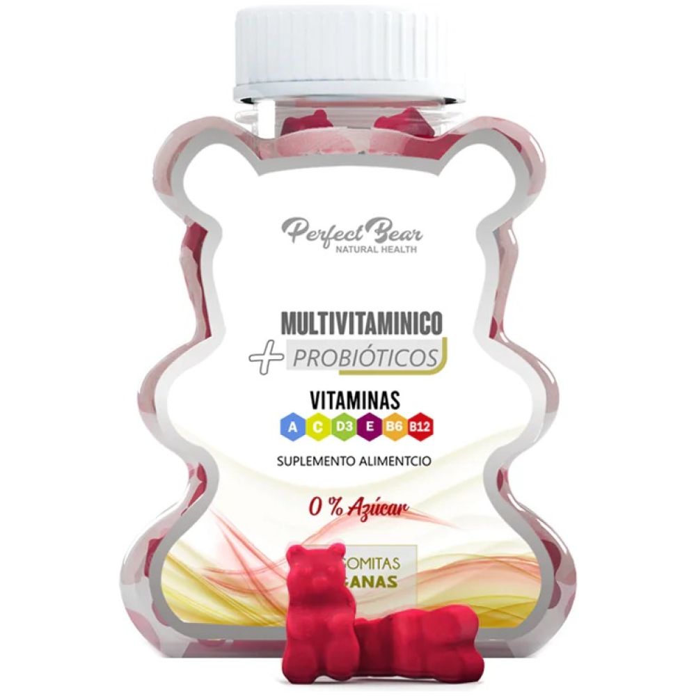 Suplemento Multivitaminico mas Probioticos 60u Perfect Bear