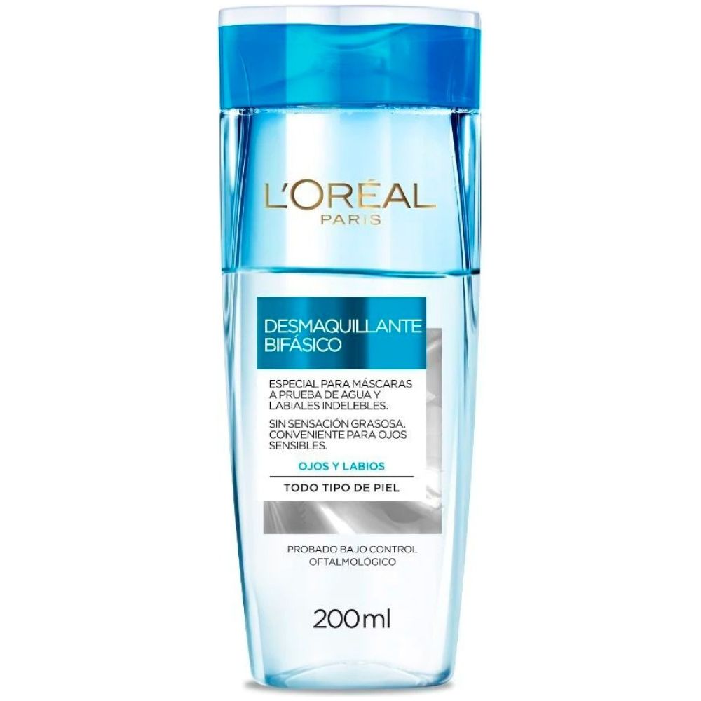 Loreal Paris Desmaquillante Bifasico Para Ojos Y Labios Todo Tipo De Piel 200 Ml