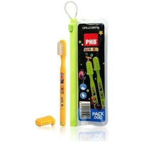 Pack Duo Cepillo Dental Junior Con Estuche Phb