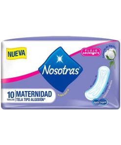 Toallas Maternidad Flujo Super Abundante 10u Nosotras