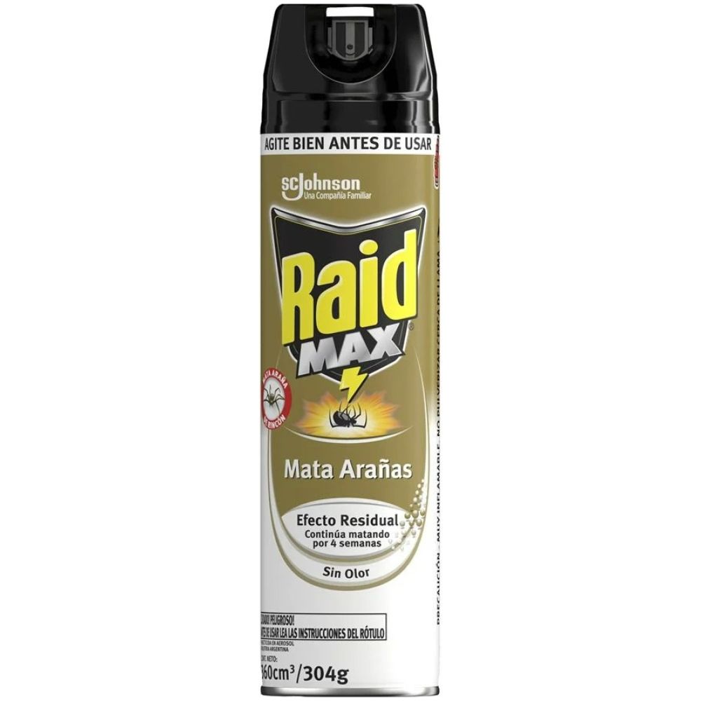 Mata Cucarachas Y Arañas Paralyzer Sin Olor 304G Raid Max