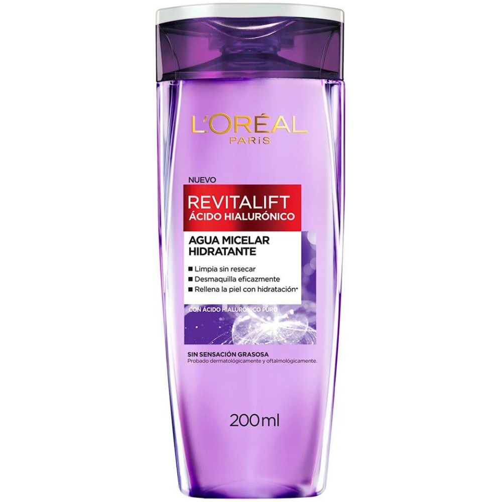 Loreal Revitalift Acido Hialuronico Agua Micelar Hidratante 200 Ml