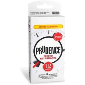 Preservativo de Latex Lubricado Retardante 12u Prudence