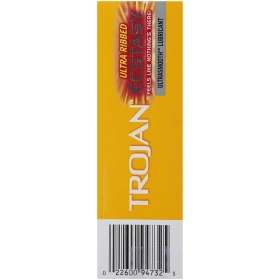 Preservativos de Latex Lubricados Ecstasy 10u Trojan