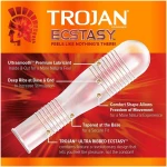 Preservativos de Latex Lubricados Ecstasy 10u Trojan