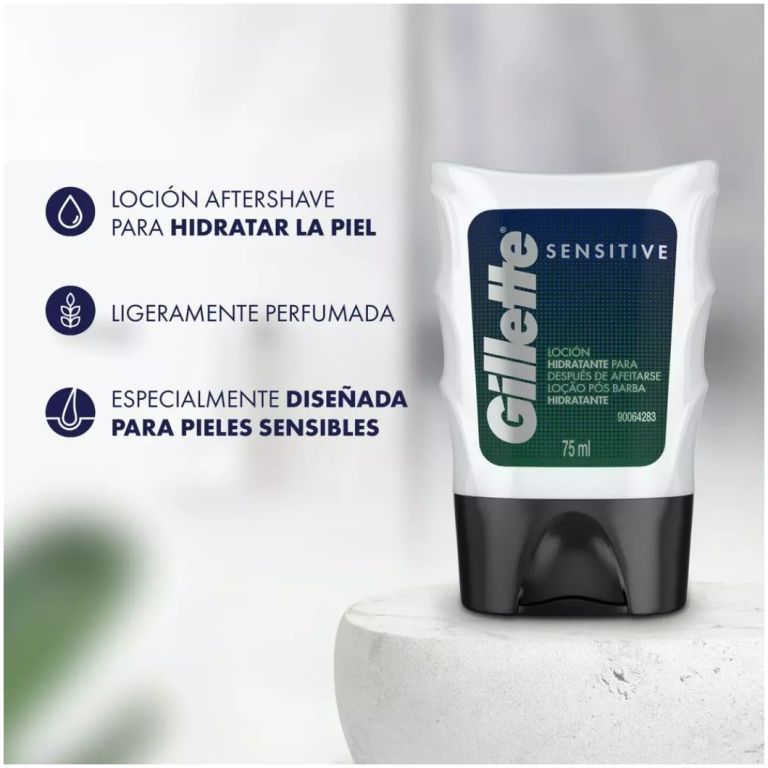Locion Hidratante Sensitive After Shave 75ml Gillette