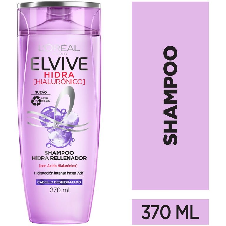 loreal elvive shampoo hidra hialuronico cabello deshidratado 370 ml