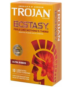 Preservativos de Latex Lubricados Ecstasy 10u Trojan