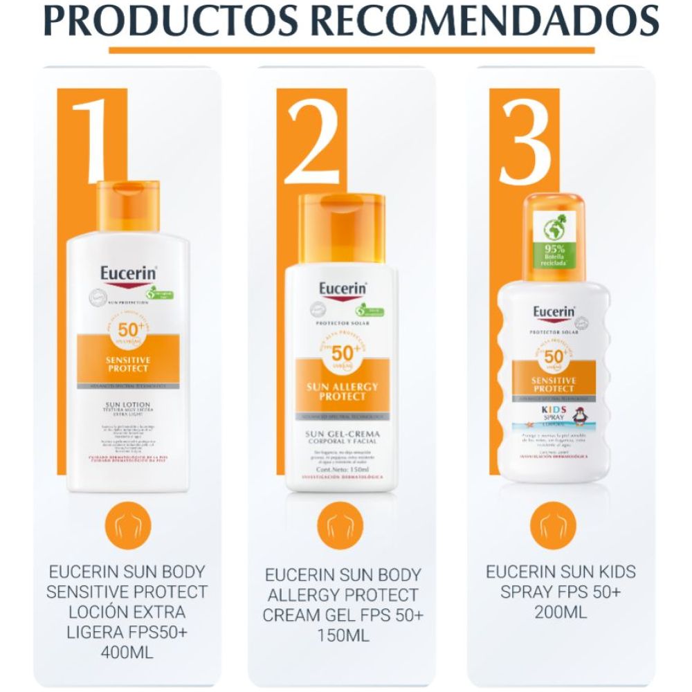 Eucerin Protector Solar Sensitive Protect Fps 50+ 400 Ml - Imagen 8
